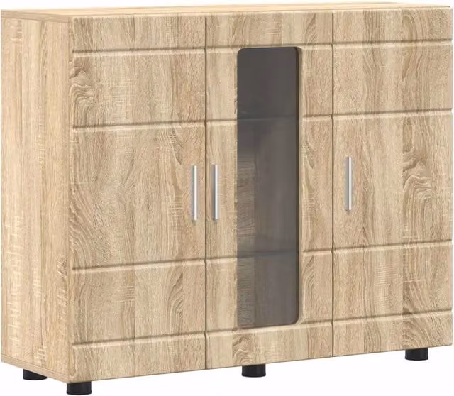 Armadio moderno in legno Rovere Sonoma color beige e marrone L: 88,5 cm, P: 30,5 cm, H: 73 cm CFW6572975