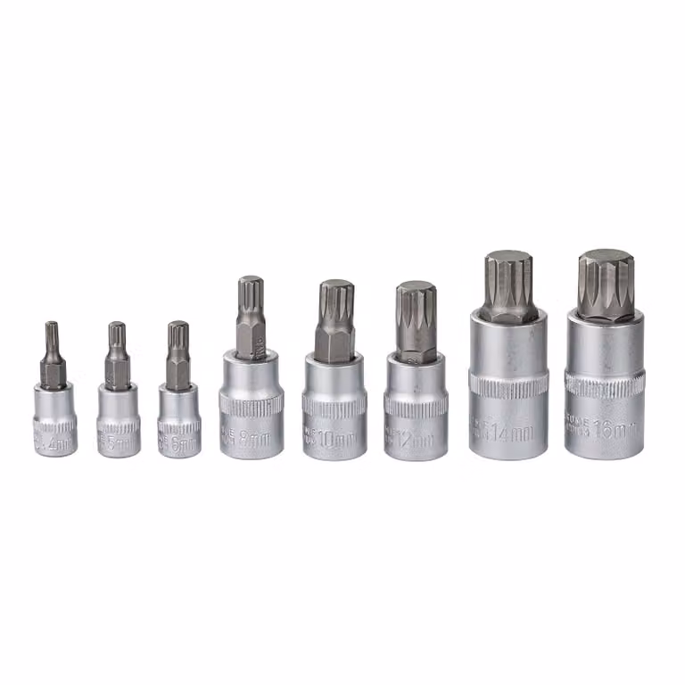Chiavi a bussola multidente, set da 8 pezzi