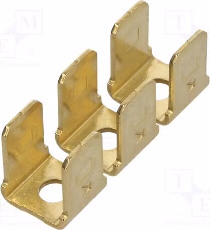 1 connettore: piatto, 0,8 mm, M3, 6,4 mm, maschio; 6 connettori doppi, modello 1006 - con saldature