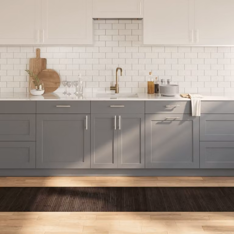 Tappeto rettangolare moderno vidaXL in bambù e polipropilene marrone scuro L: 300 cm, P: 60 cm