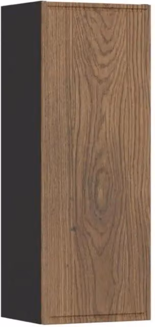 Mobile da bagno SAVIA 80 cm marrone e nero – 1 porta