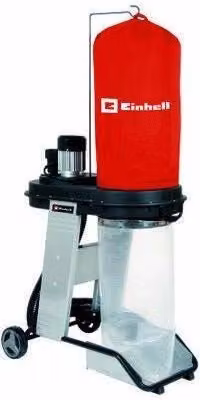 Einhell TE-VE 550-2 A Aspiratrucioli 550W 1150 m3-h con Sacco da 65 L e Tubo da 2.5 m, Rosso Nero