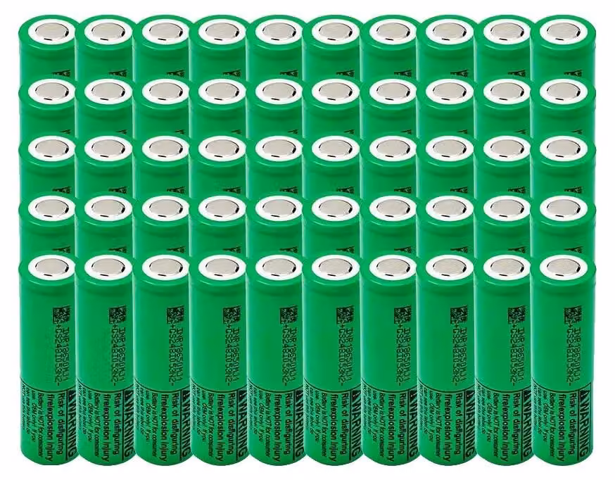 Batterie al litio, capacità 3500mAh, corrente di scarica 25A, confezione da 50 pezzi (MJ1)