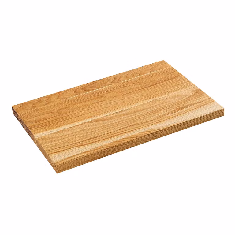 Tagliere rettangolare in legno di quercia, cm 36x23x2