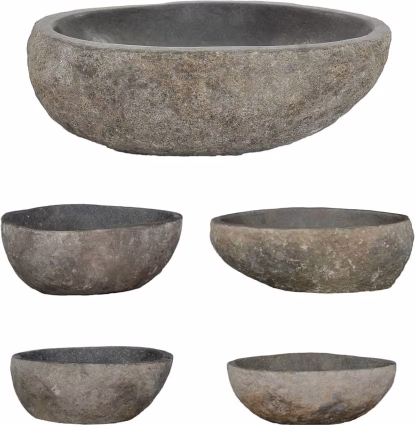 Lavandino in Pietra di Fiume Ovale (29-38)x(24-31) cm