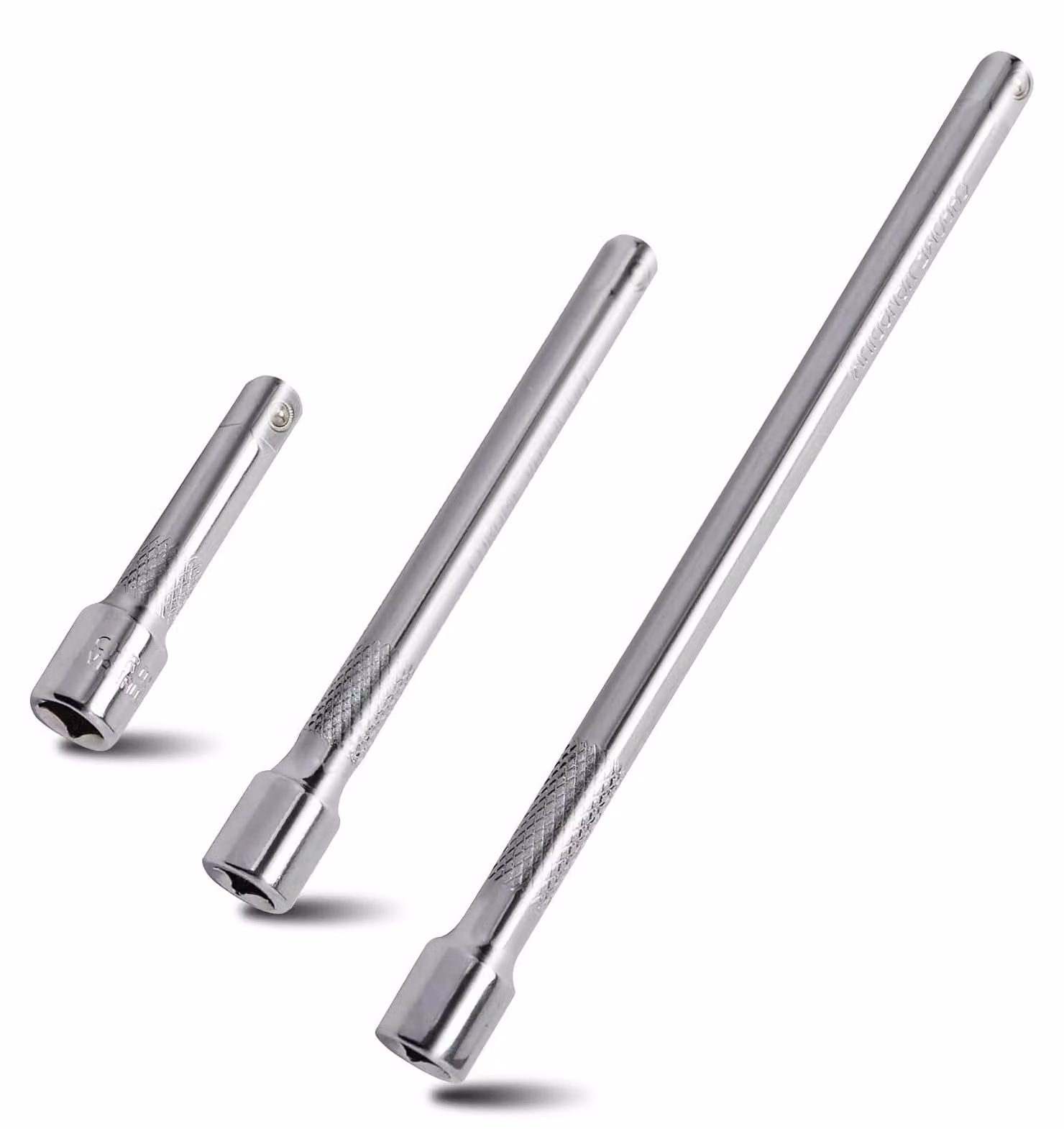 Prolunga da 3/8 di pollice, prolunga per chiavi a bussola in 3 pezzi, acciaio cromo-vanadio, 75 mm, 150 mm, 250 mm