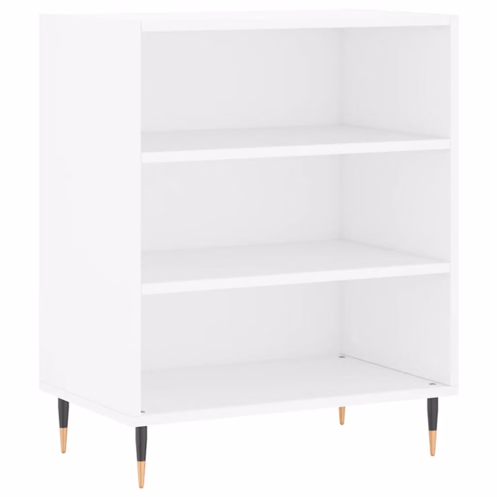 Credenza Bianca 57x35x70 cm in Legno Multistrato