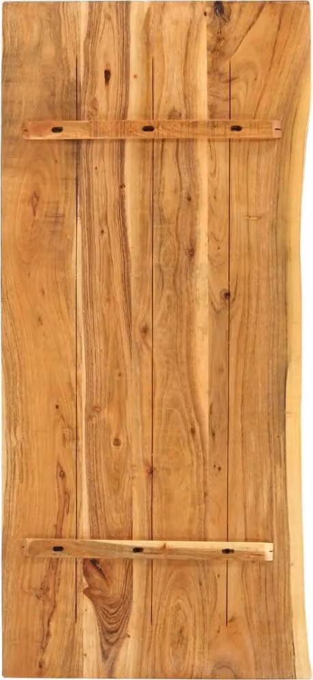 Piano per Vanità Bagno in Massello di Acacia 140x52x2,5 cm