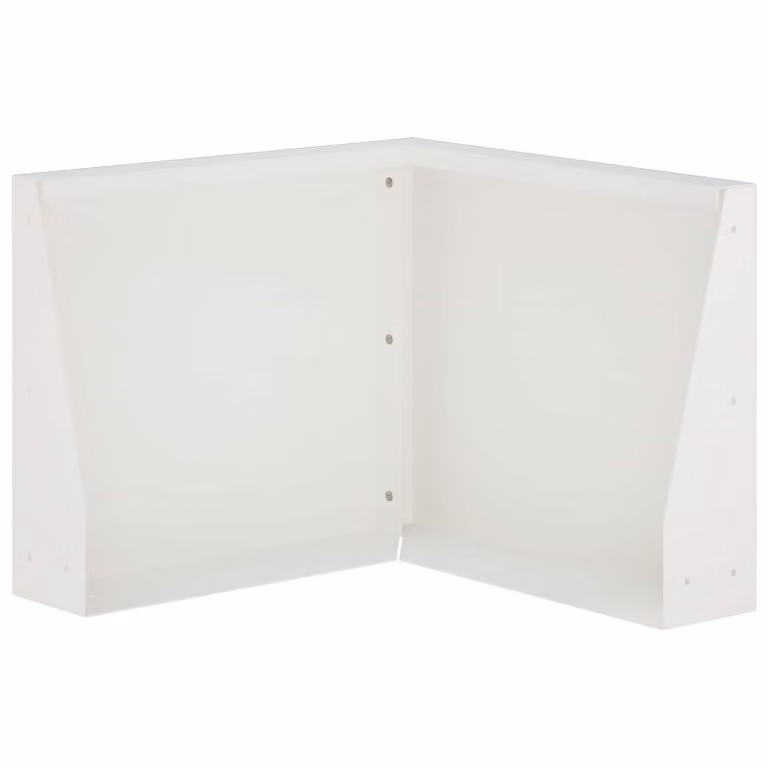 Letti rialzati ornamentali vidaXL in acciaio bianco L/P/H: 50 x 50 x 50 cm