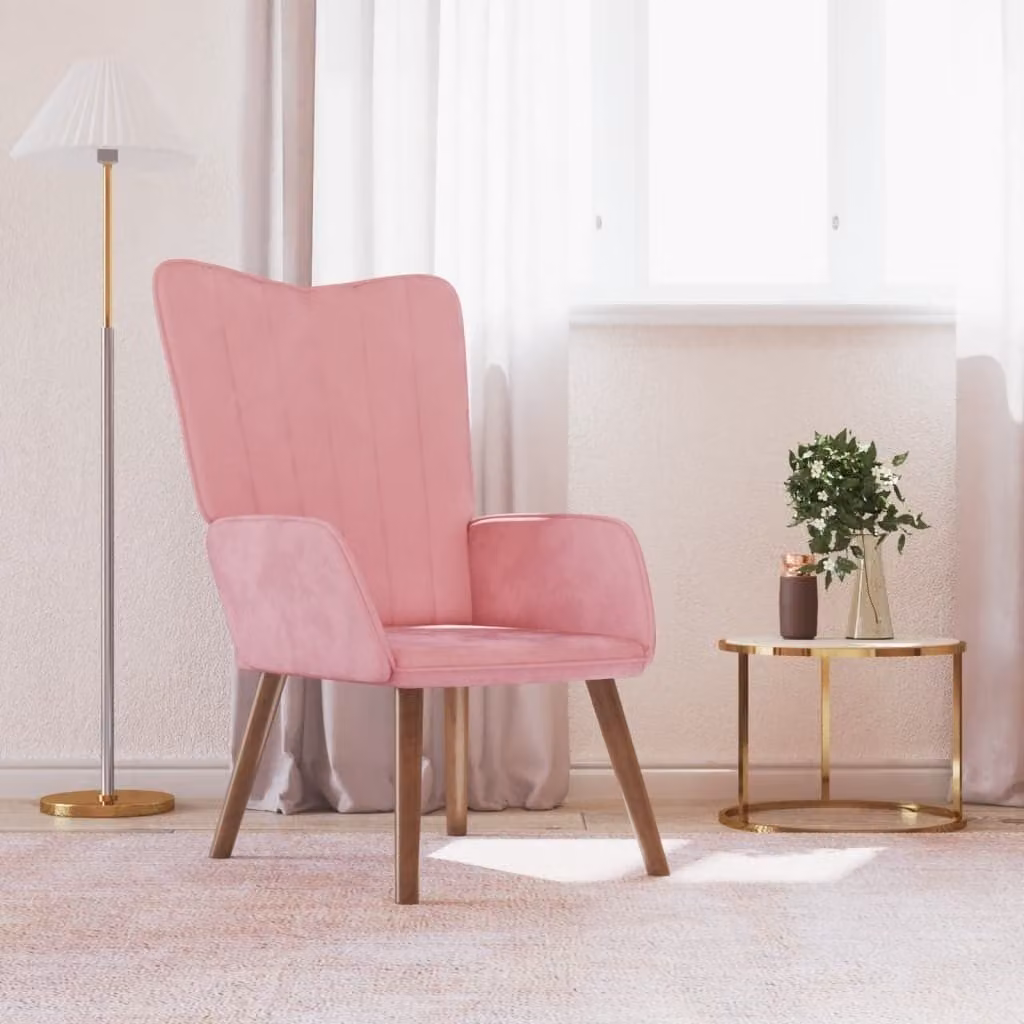 Maison Exclusive - Poltrona relax in velluto rosa