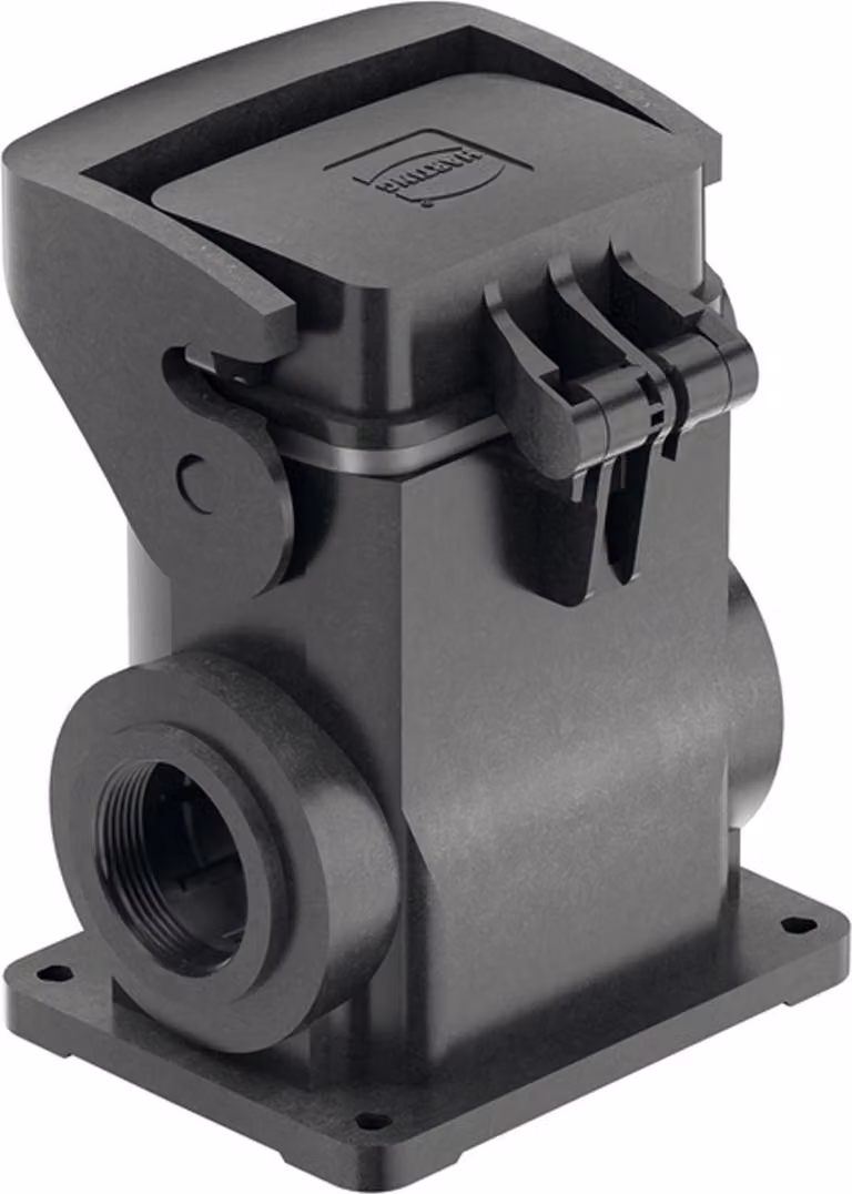 HARTING Han ECO 6B Alloggiamento base senza pressacavo, 1xM25 uscita cavo laterale, con 1 staffa longitudinale con