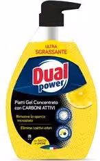 Detergente piatti Gel concentrato Carboni Attivi Limone ultra sgrassante (600ml) LM9188