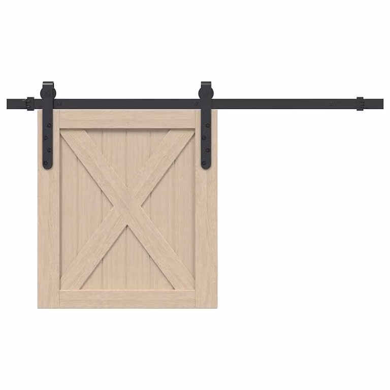 Kit Anta Scorrevole per Armadio vidaXL in Acciaio al Carbonio, Larghezza: 91 cm, Colore: Nero o Beige Opaco