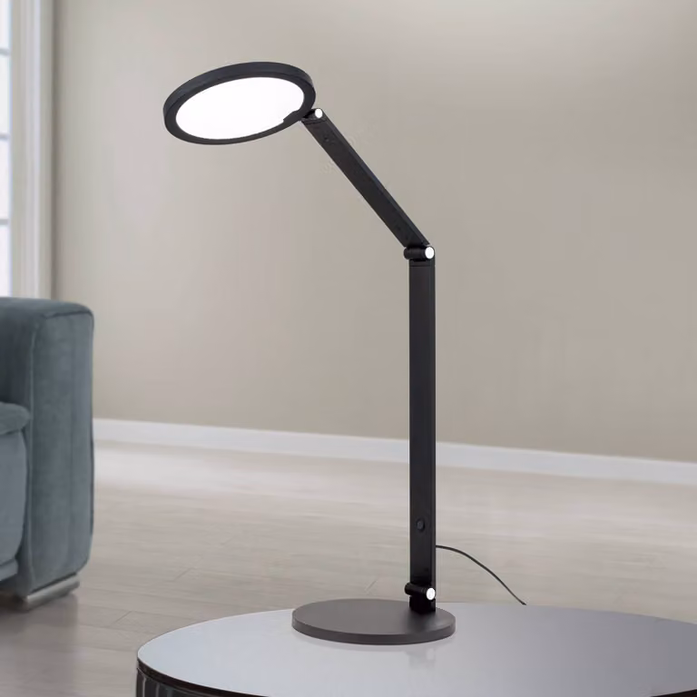 ORION Lampada da scrivania Fati, dimmerabile, Nero, Soggiorno / Sala da pranzo, Alluminio, Moderno, Lampada da tavolo LED