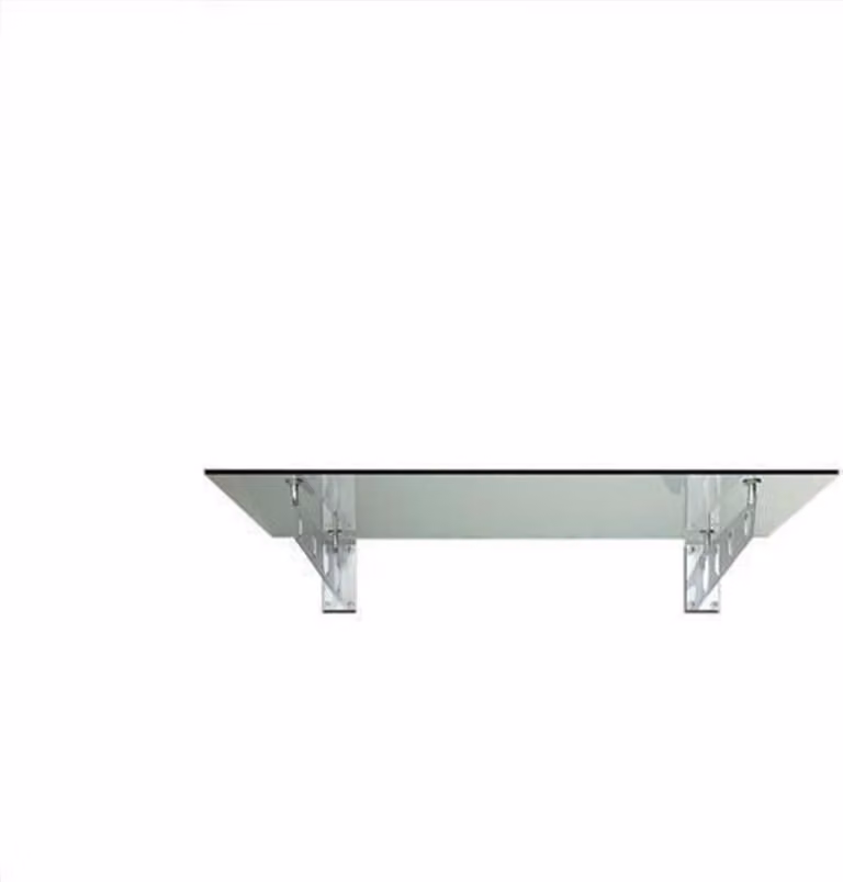 Glaszentrum Hagen - 120x90 cm Schizzo di vetro trasparente - Trasparente incl. Maniglia in acciaio