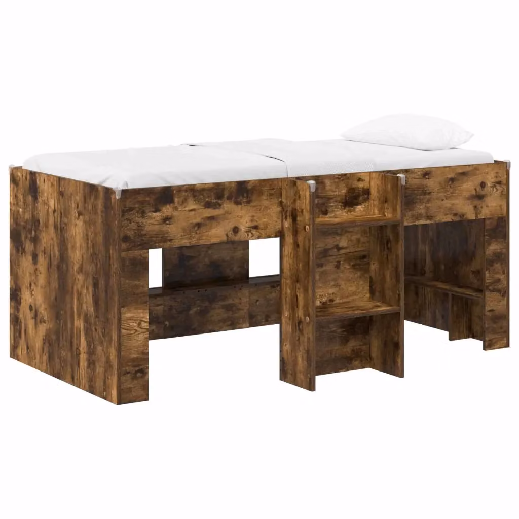Letto alto singolo per bambini vidaXL in legno color marrone L 160 cm x P 80 cm x H 163 cm – 2