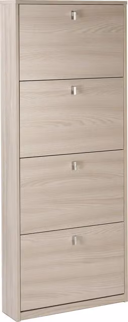 Scarpiera moderna GIORDANOSHOP con 4 ante beige L: 63 cm, H: 154 cm, P: 18 cm