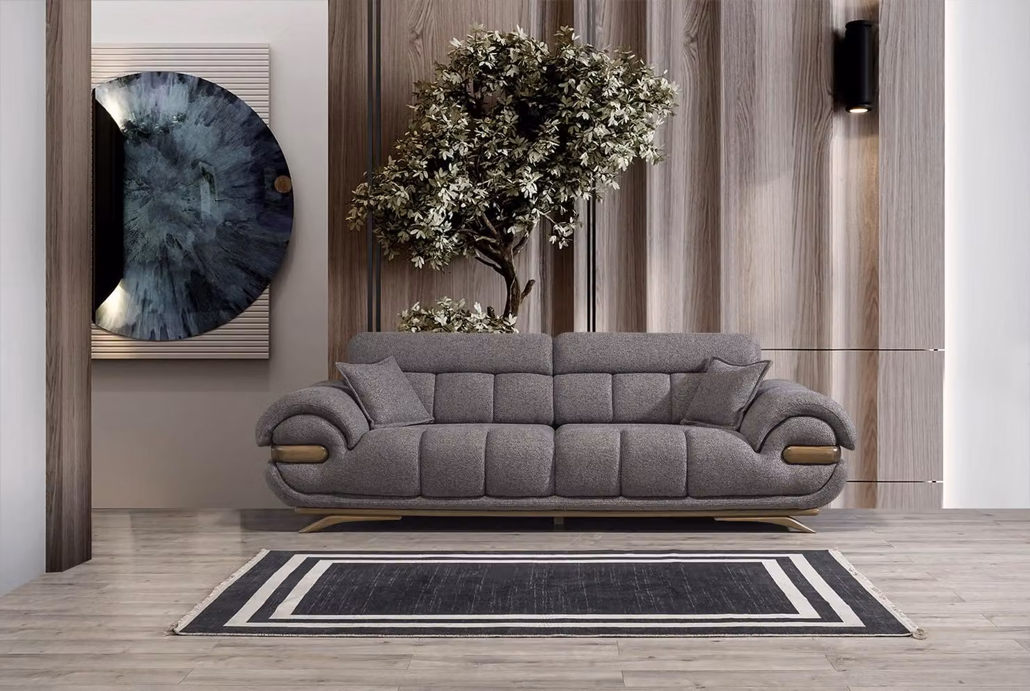 Bequeme 3-Sitzer Couch Designer Polstersofas Wohnzimmer Sitzcouch