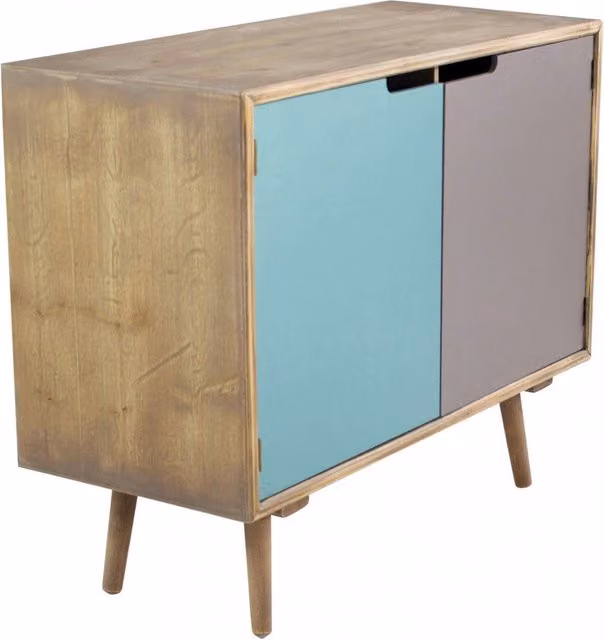 Mobiletto Niagara 80x35,5x66,8 h cm in Legno Multicolor