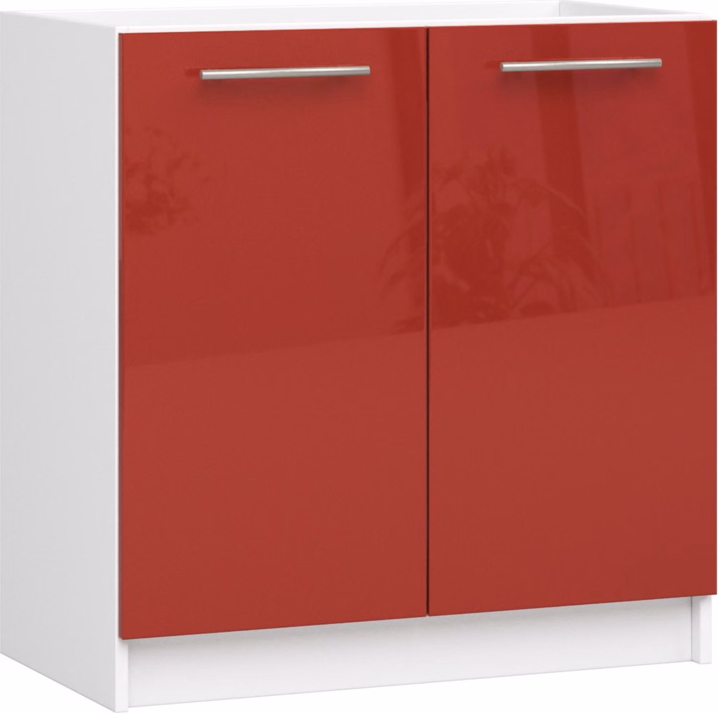 Akord Armadio Oliwia Bianco E Rosso Lucido 80X46X82 Cm