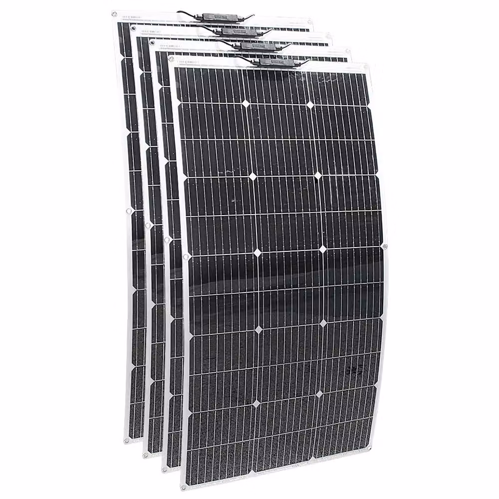 Pannello solare flessibile, potenza massima di 100W, design monocristallino, dimensioni compatte, attNew 400Watt