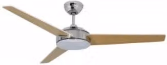 Ventilatore da soffitto Vam argento con regolatore da parete a 4 velocità, diametro 132 cm – 1