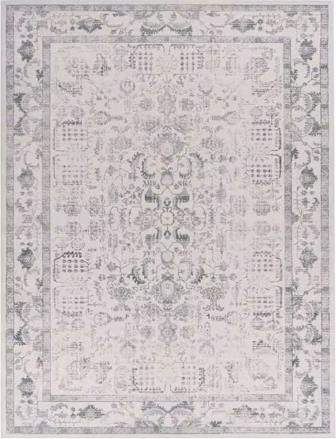 Tappeto lavabile Sami argento stile orientale vintage L: 280 cm, P: 200 cm