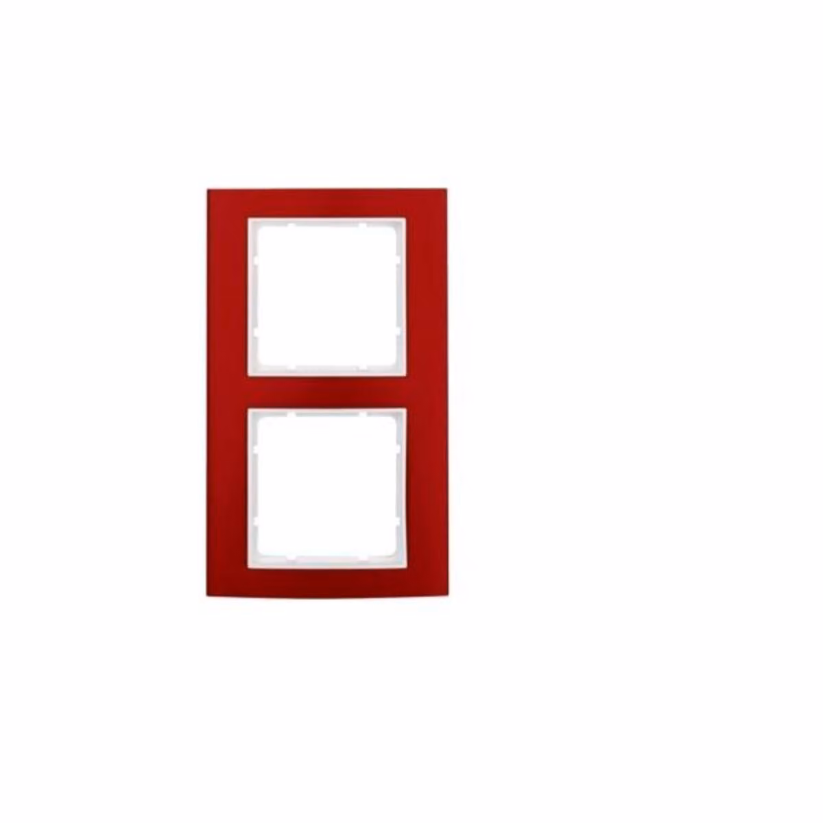 Berker 10123022 Cornice in alluminio, rosso/bianco polare Berker B.3