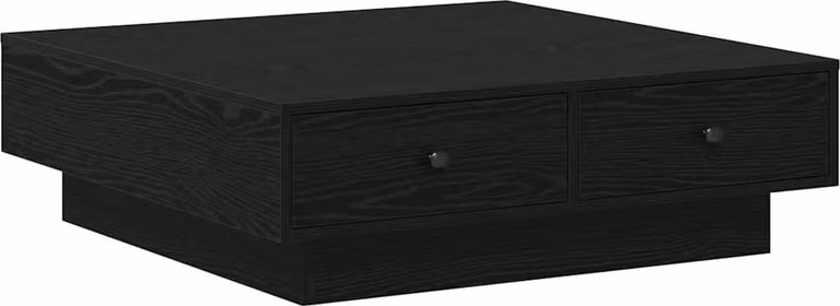 Tavolino da salotto Rovere Nero 90 x 90 x 28 cm