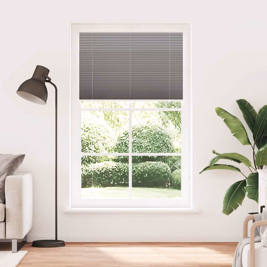 vidaXL Tenda Plissettata Antracite 120x200cm Larghezza Tessuto 119,4cm