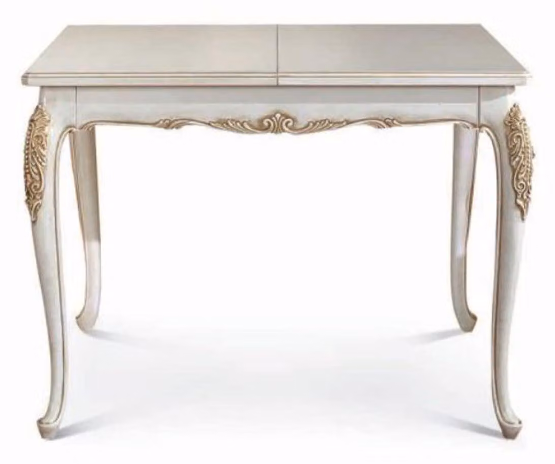 Casa Padrino tavolo da pranzo barocco avorio/oro 110-165 cm - Mobili barocchi - Italy