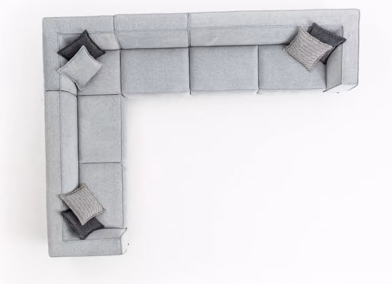 Ecksofa L-Form Couch Wohnzimmer Design 400x310 Sofa Stoff Textil