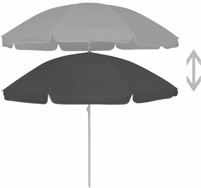 Ombrellone da Spiaggia Antracite 240 cm