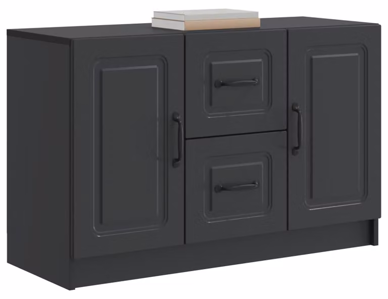 Credenza Nero 89 x 34,5 x 57 cm Legno ingegnerizzato