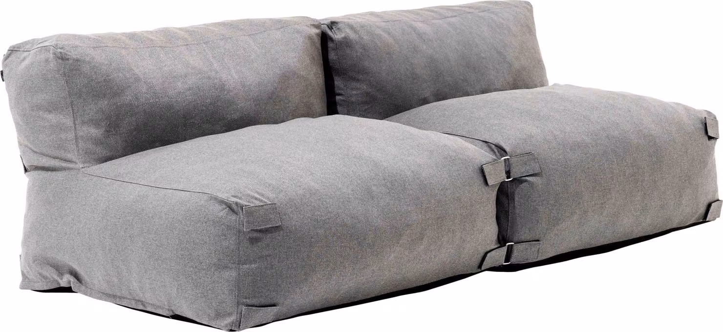Mobile da giardino modulare grigio a 2 posti - Oviala Mixi