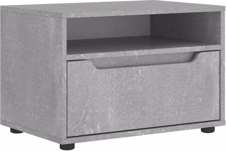 Mobile TV VISNES Grigio Cemento 60x40x38 cm Legno Multistrato