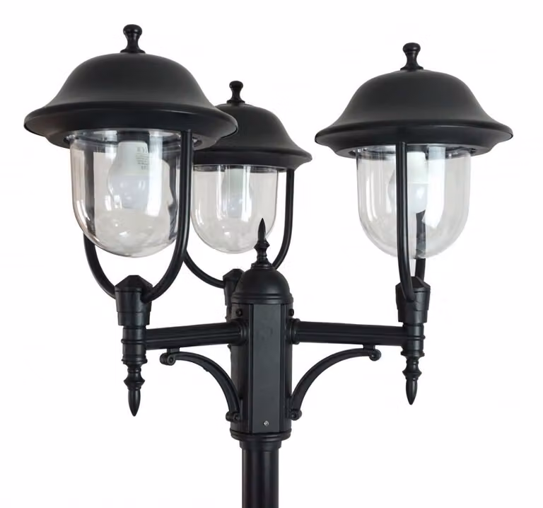 Lanterna retro 295 cm 3xE27 nero IP43 SU-MA Prince OGMWN 3 O