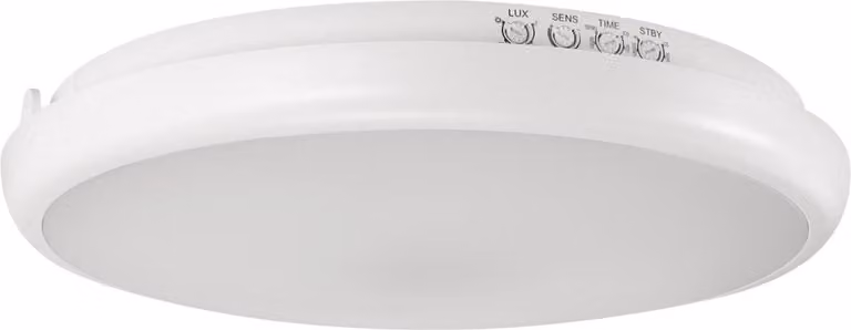 Strühm 04335 Plafoniera per esterni "EDYTOR LED C MVS" con rilevatore di movimento, IP65, 15W, 1520lm, bianco neutro