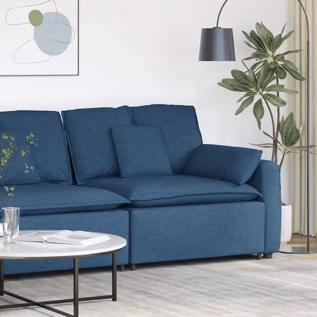Modulo Terminale Bracciolo Divano Modulare con Cuscini-Sofa Modulare-Divanetto 100 cm 175123