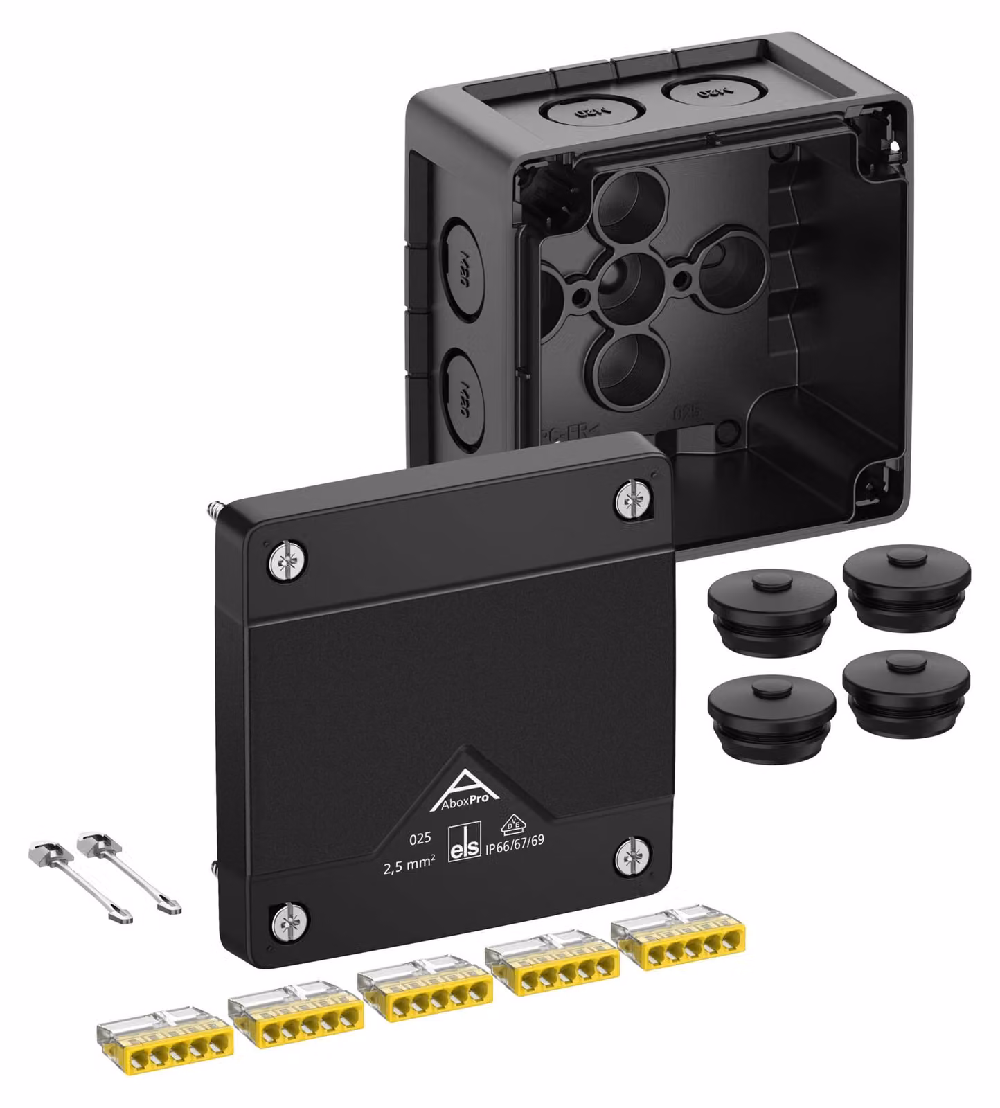 Spelsberg Abox Pro 025-2,5²/sw Scatola di derivazione, grado di protezione 40202001