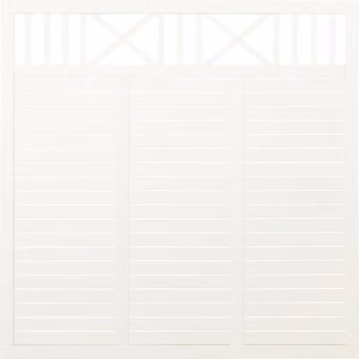 Elemento principale per recinzione PLUS Nostalgi 180 x 180 cm RAL 9010 bianco