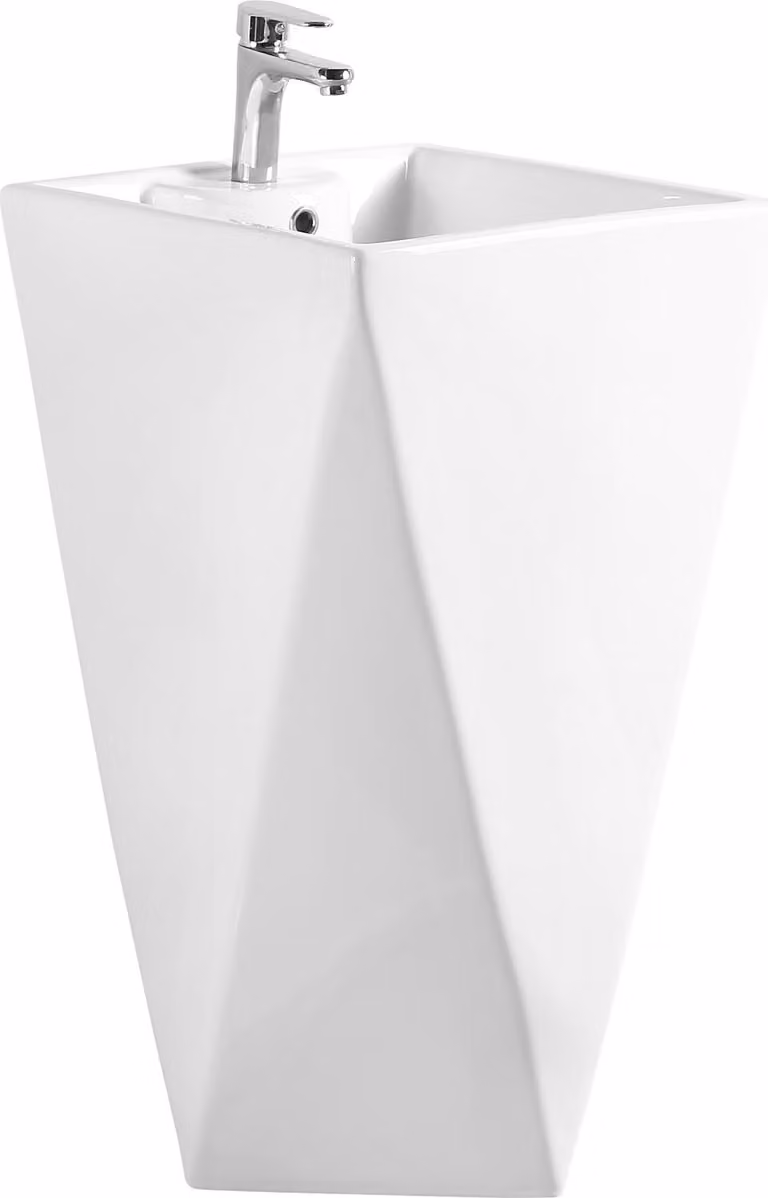 Mexen Ida lavabo a colonna 47 x 47 cm, bianco - 26114600