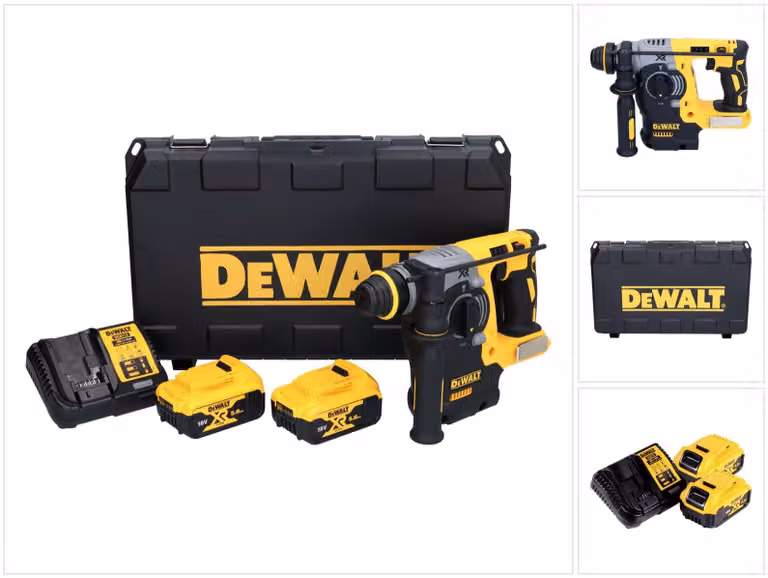 Martello combinato a batteria DeWalt DCH 273 P2 18 V 2,1 J SDS Plus Brushless + 2x batterie 5,0 Ah + caricabatteria + valigetta