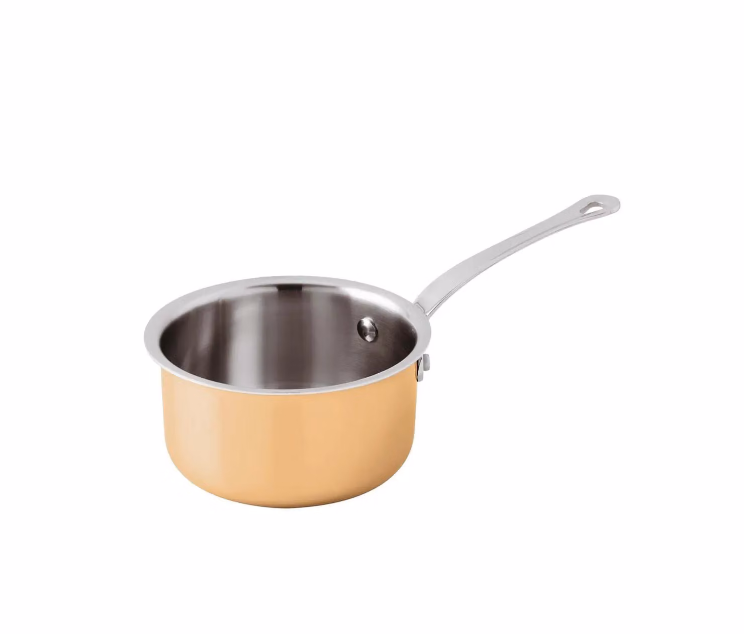 Casseruolino Scalda burro Serie 15600 3-Ply in rame con un manico, diam.12cm