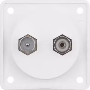 Berker 945612502 Scatola di derivazione per antenna TV/radio, bianco polare opaco, inserti Integro