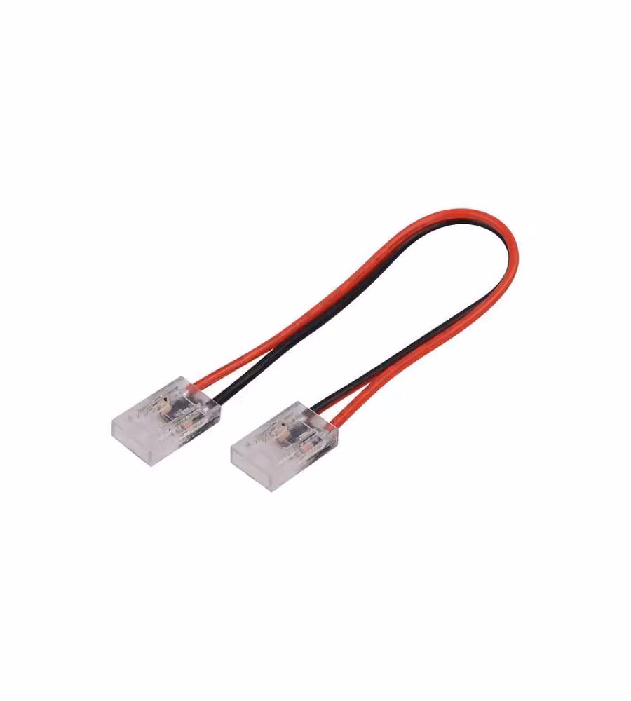 Connettore  Flessibile Per Strip LED COB Larghezza 8mm a 2 Pin Lunghezza 150mm