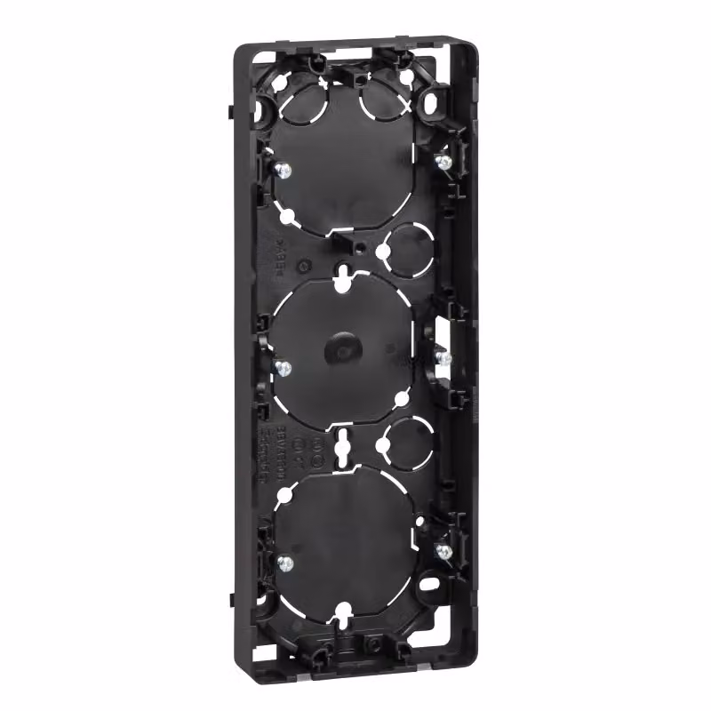 Scatola da incasso Elso, a 3 moduli, altezza 35 mm, Exxact antracite WDE003363