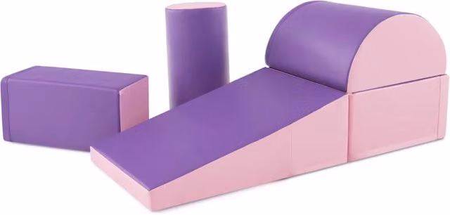 Set di 5 blocchi da costruzione in schiuma viola per gioco creativo ed educativo L/P/H: 40 x 40 x 20 cm