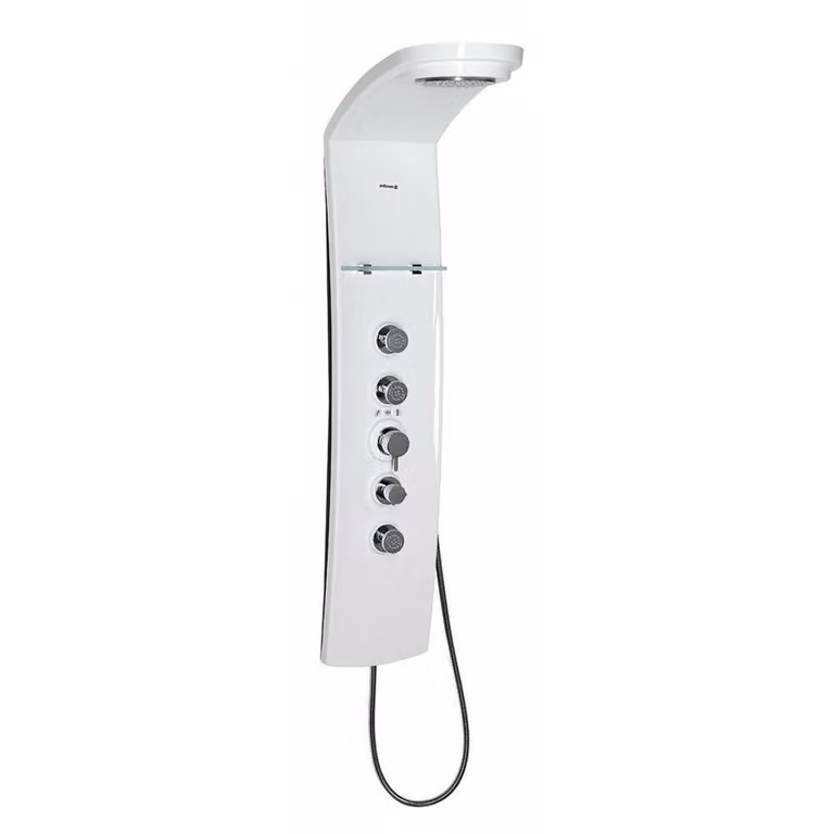 Pannello doccia LUK 250x1300mm con miscelatore termostatico, montaggio a parete