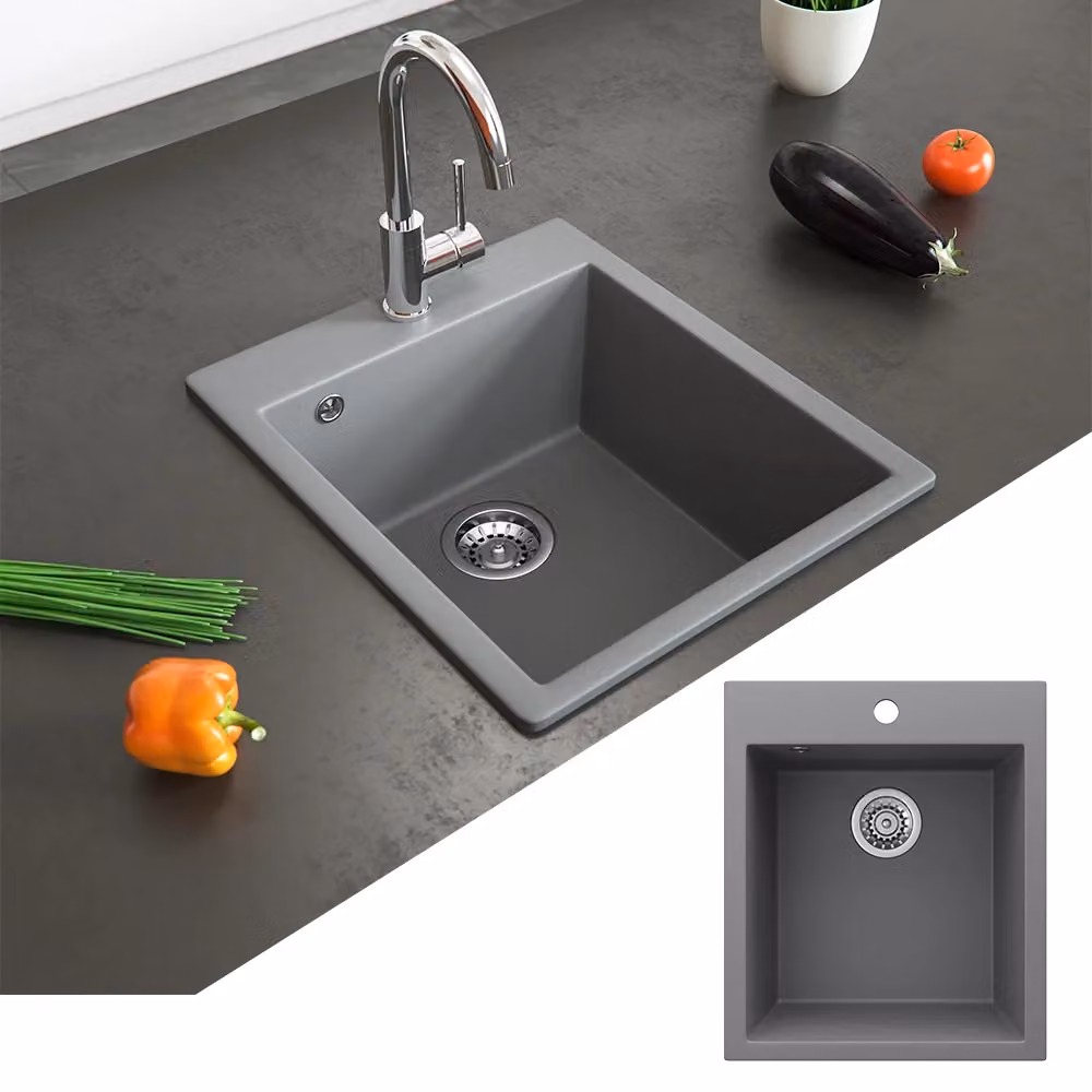 Lavello Venice Bergström Grigio L: 42,5 cm x P: 50 cm – 2